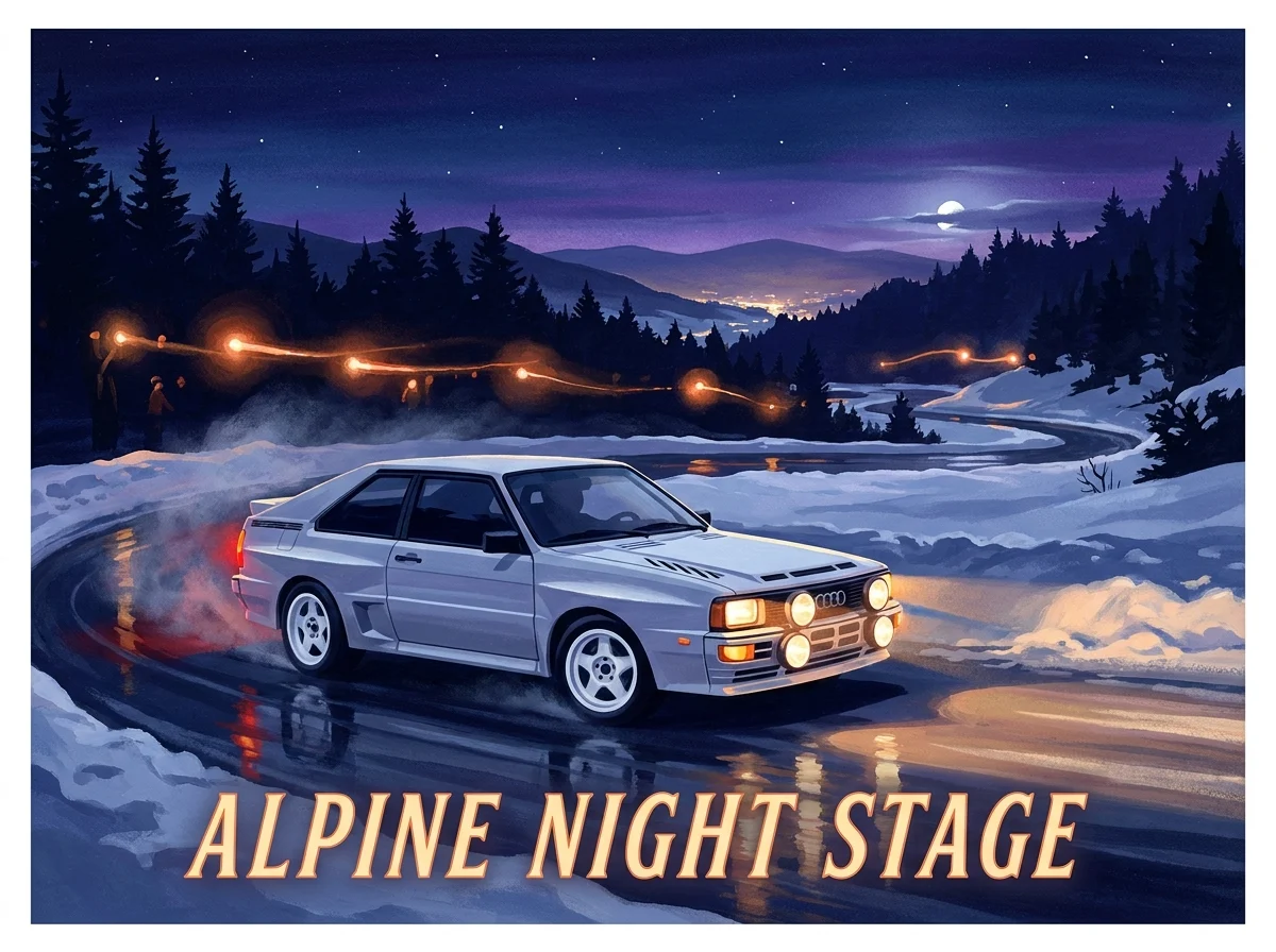 Audi Quattro — Alpine Night Stage