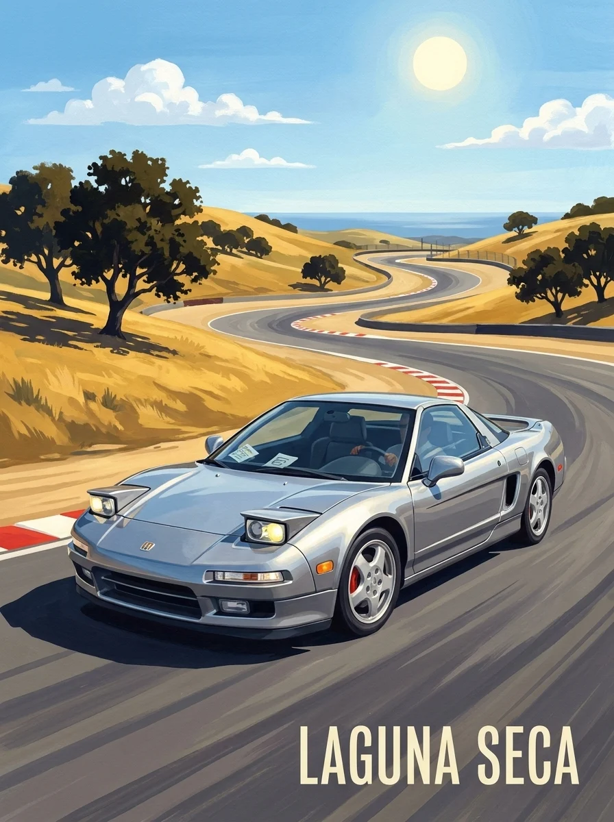 Honda NSX (NA1) — Laguna Seca